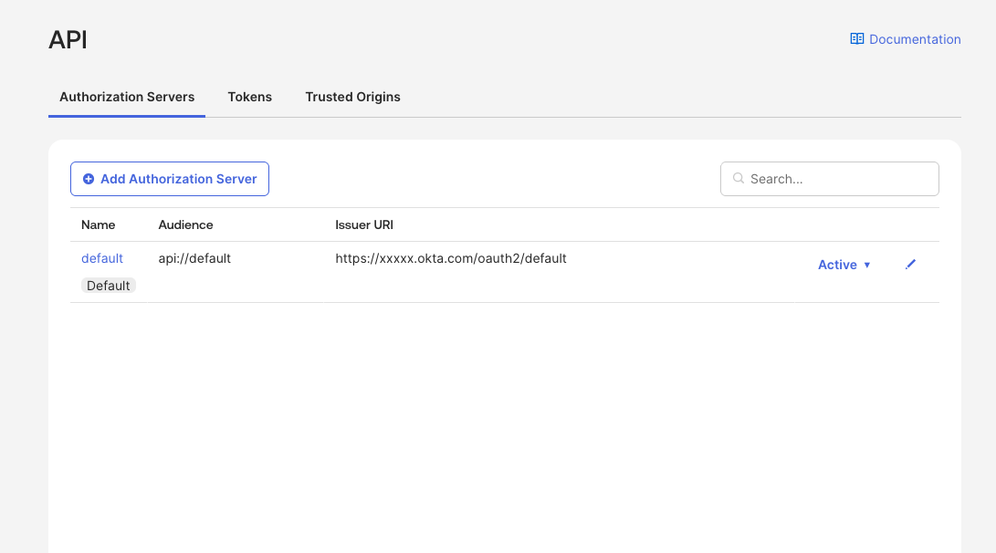 Okta Authorization Servers