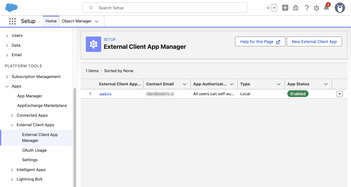 Salesforce App Manager